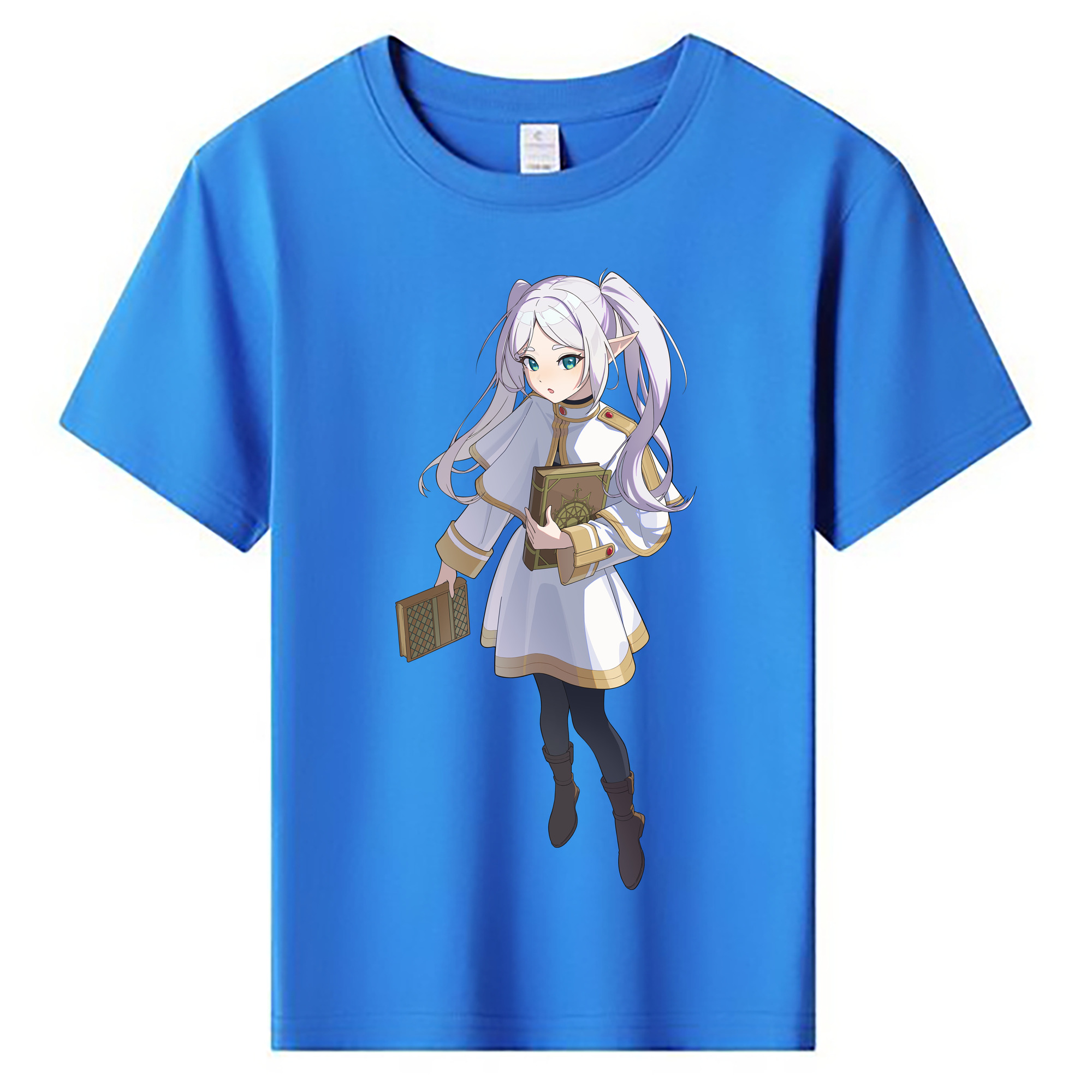 （画像用） 葬送のフリーレン Frieren 綿100％キッズTシャツ（フロントプリント）